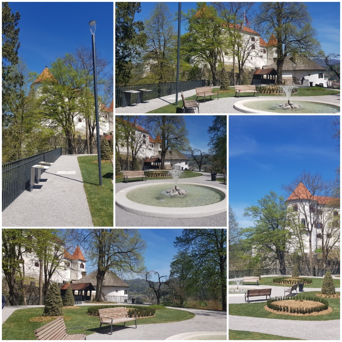 Velenjski grajski park po prenovi
